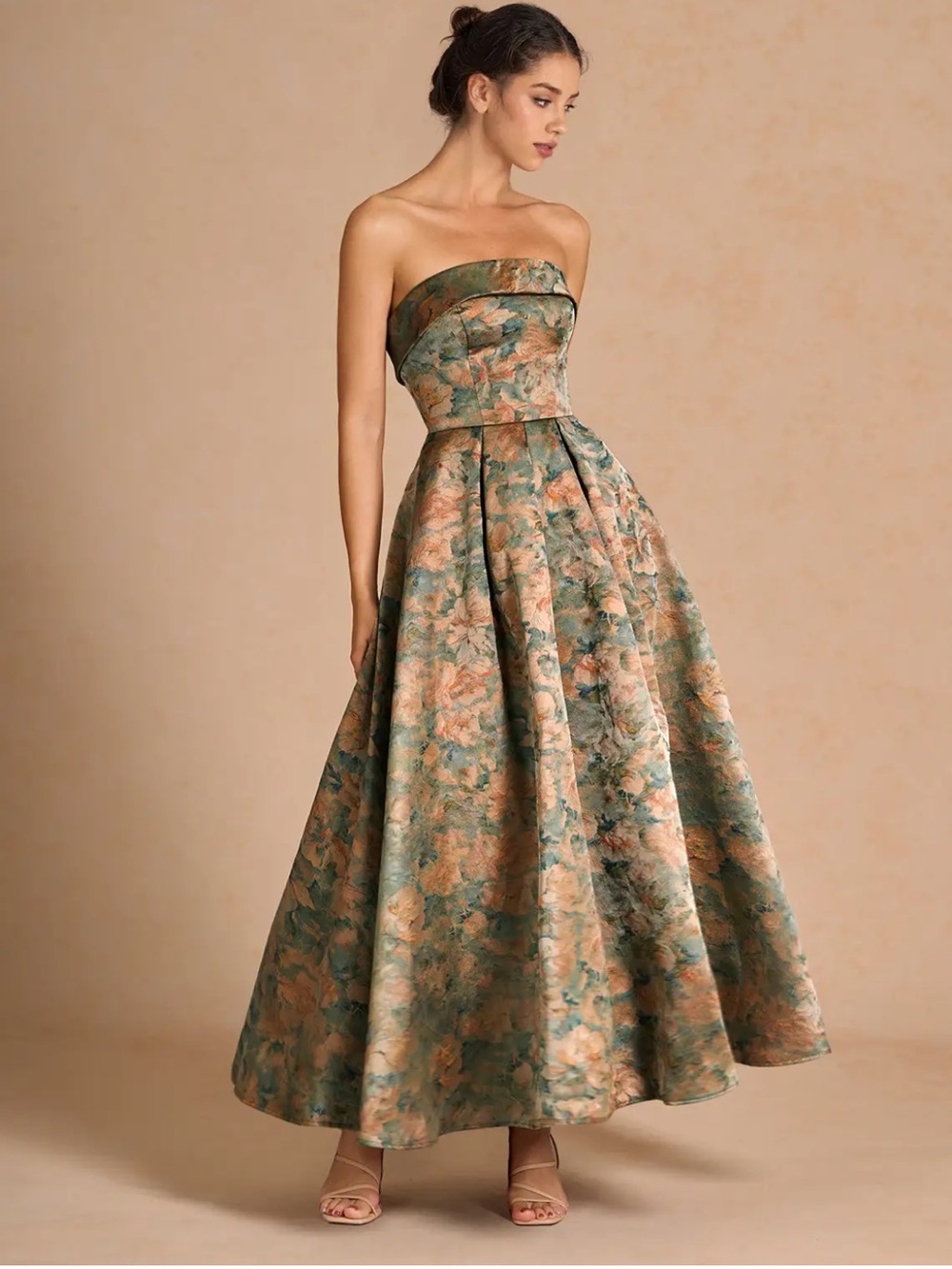 Azazie Céleste Vintage Teal Maxi Dress